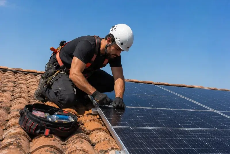 Maintenance et monitoring de panneaux solaires à Marin