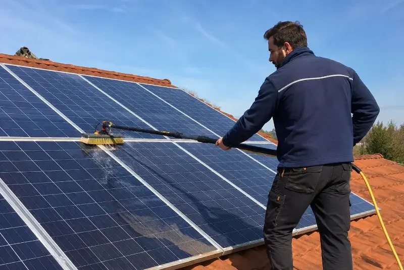 Nettoyage et entretien de panneaux solaires à Marin